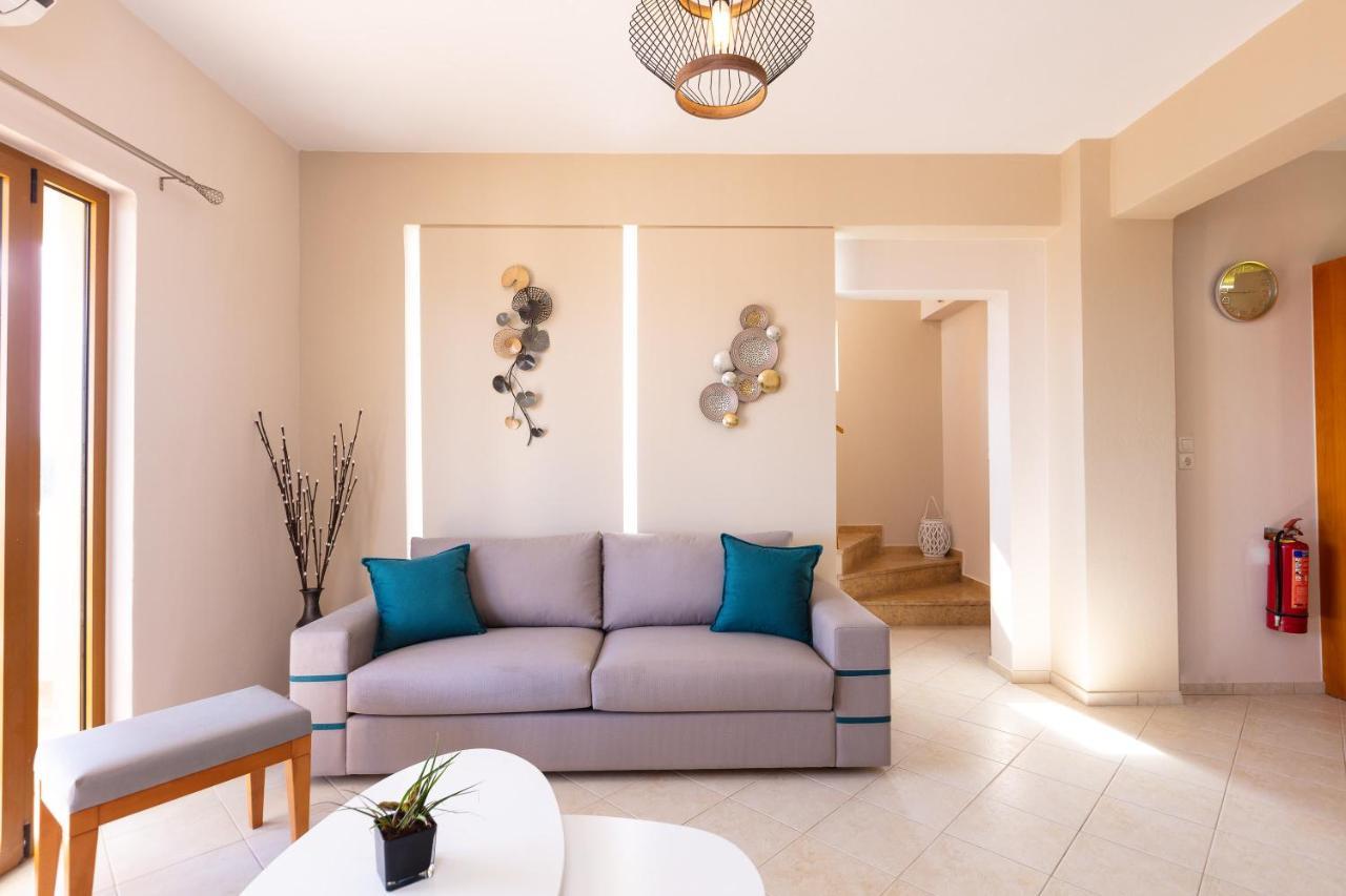 Maroulas Villas Ioanna & Stavros, Private Pools, Bbq & Seaview, By Thinkvilla Esterno foto