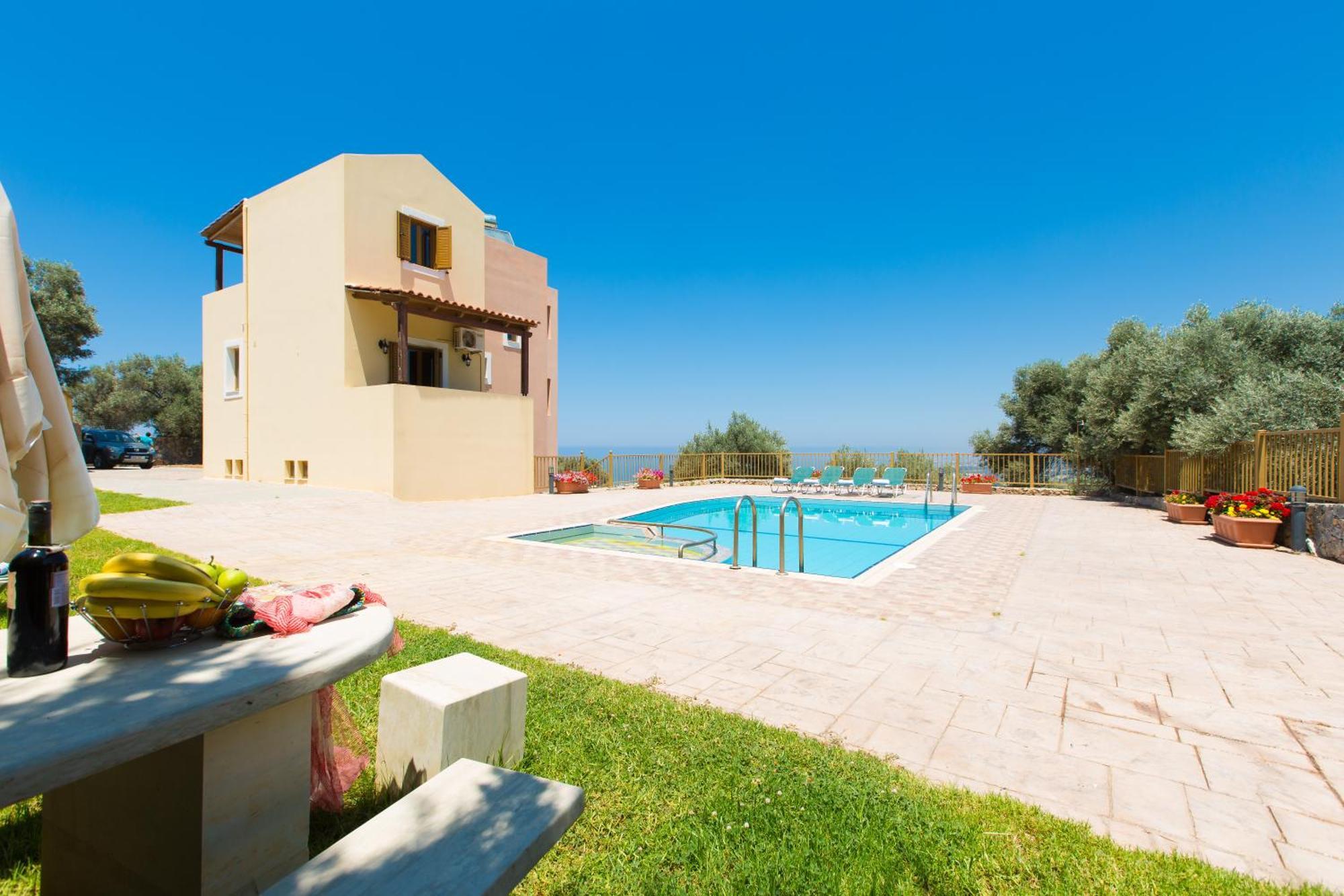 Maroulas Villas Ioanna & Stavros, Private Pools, Bbq & Seaview, By Thinkvilla Esterno foto
